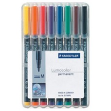 ESTUCHE 8 MARCADORES LUMOCOLOR PERMANENTE PUNTA MEDIA 1MM. SURTIDOS STAEDTLER 317 WP8 (Espera 4 dias)